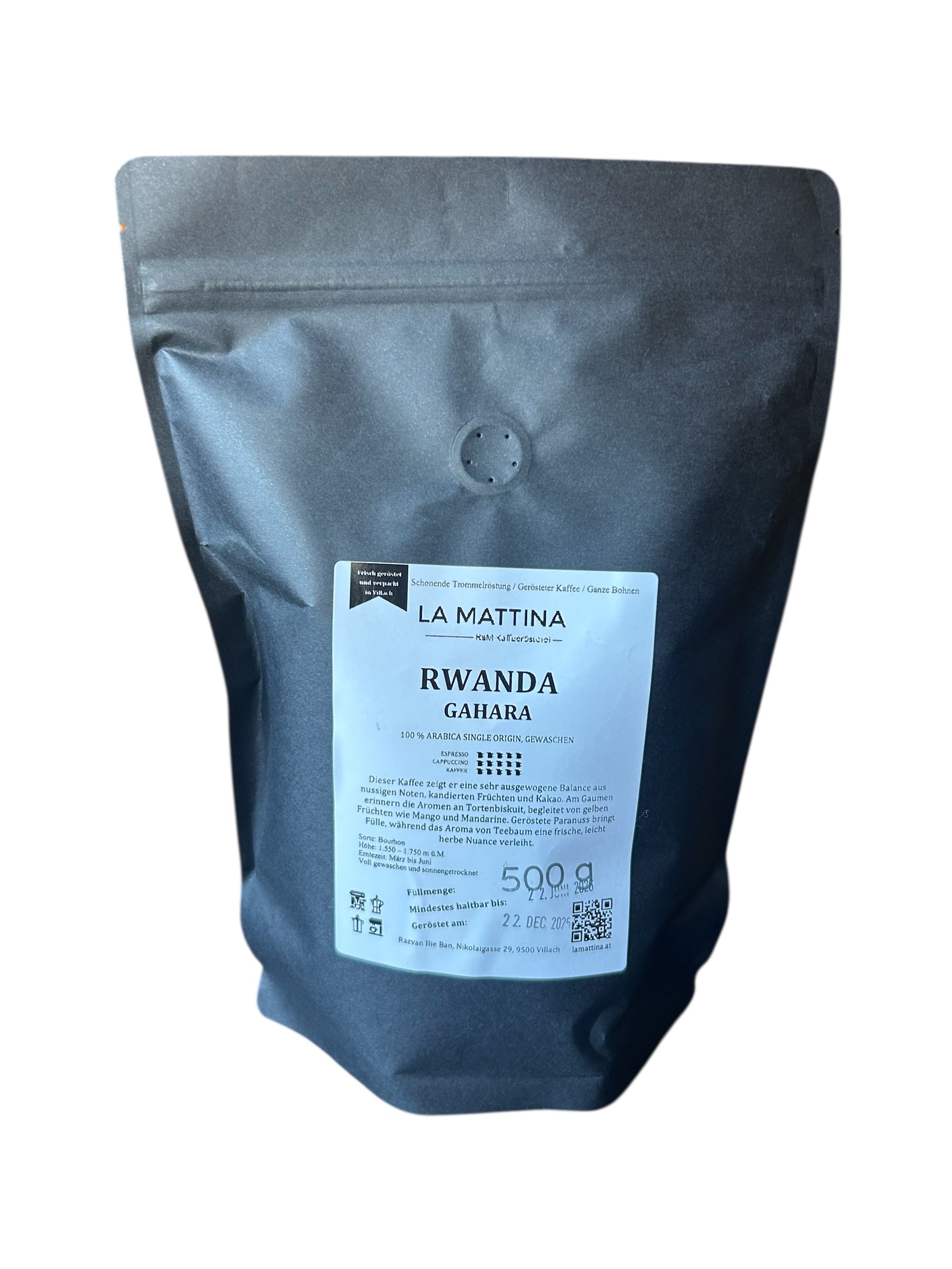 Rwanda Gahara – LA MATTINA Villachs 1 Kaffeerösterei
